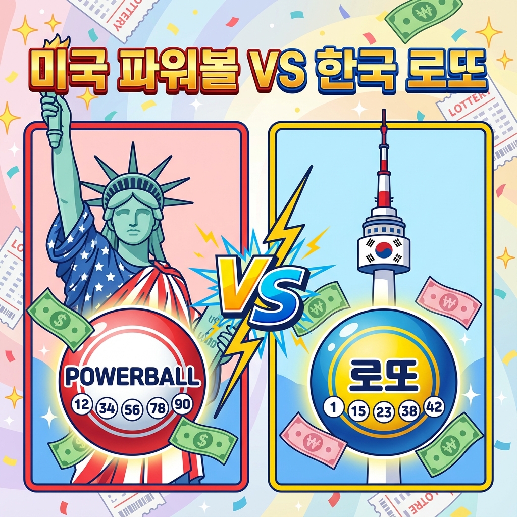 미국 '파워볼' vs 한국 '로또' 완벽 비교